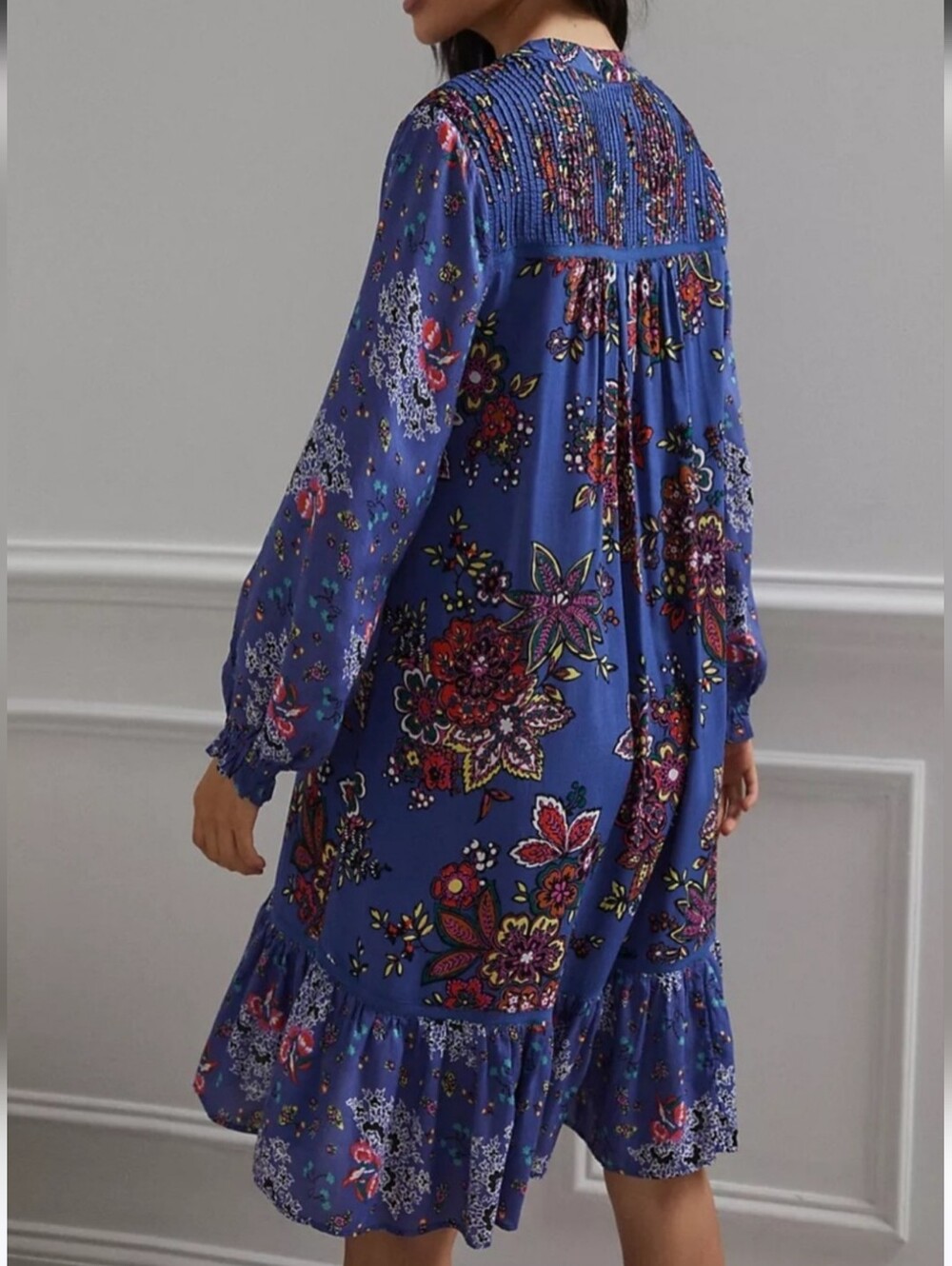 ANTHROPOLOGIE DIANA PINTUCKED TUNIC DRESS - Picture 8 of 11